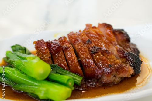 Fotografi Cantonese barbecued pork char siu