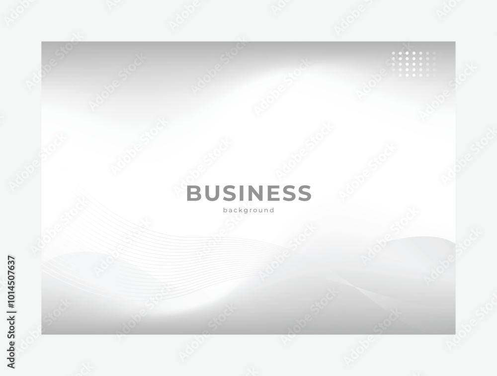 Fototapeta premium Elegant gray wave line art abstract background