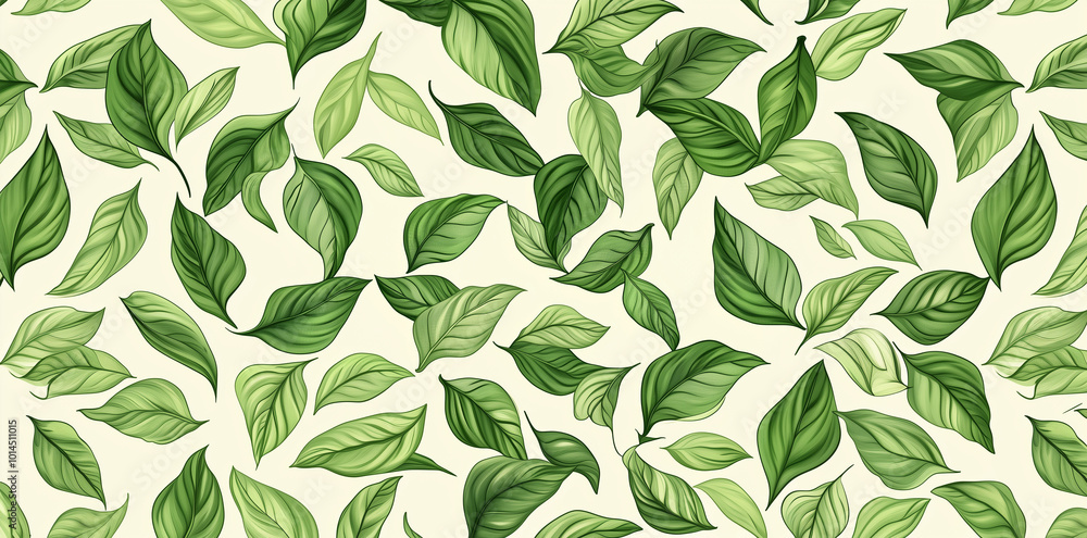 green leaves seamless pattern green leaves seamless pattern