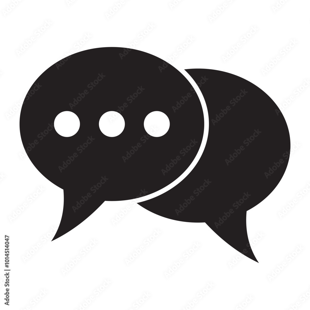 Chat icon. Talk speech bubble icon. Dialogue balloon icon. Chat icon. Talk speech bubble icon. Dialogue balloon icon.