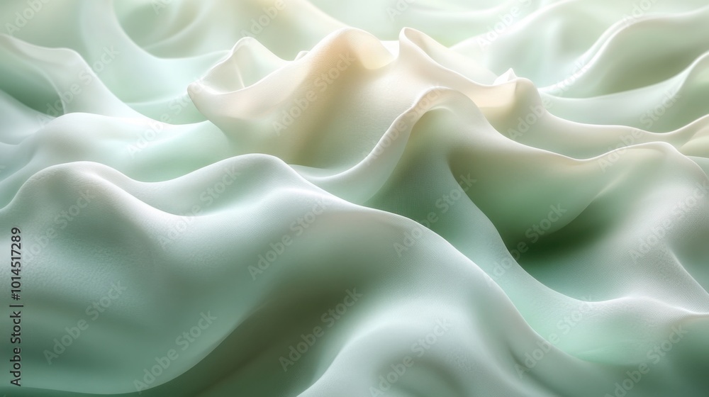 Obraz premium Light Green Gradient Background With Ample Copy Space for Graphics and Design Projects