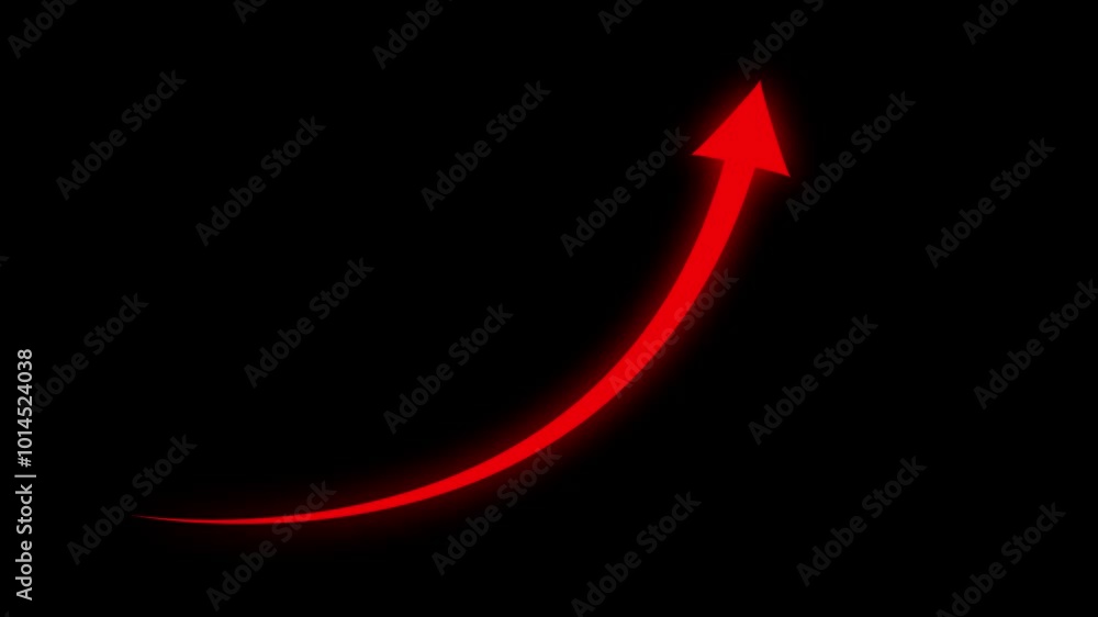 abstract arrow icon animation background on black background abstract arrow icon animation background on black background