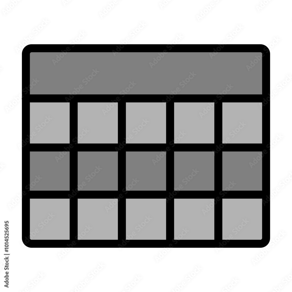 Table Vector Filled Icon Design Table Vector Filled Icon Design