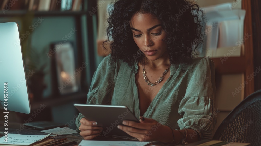 The Woman with a Tablet The Woman with a Tablet