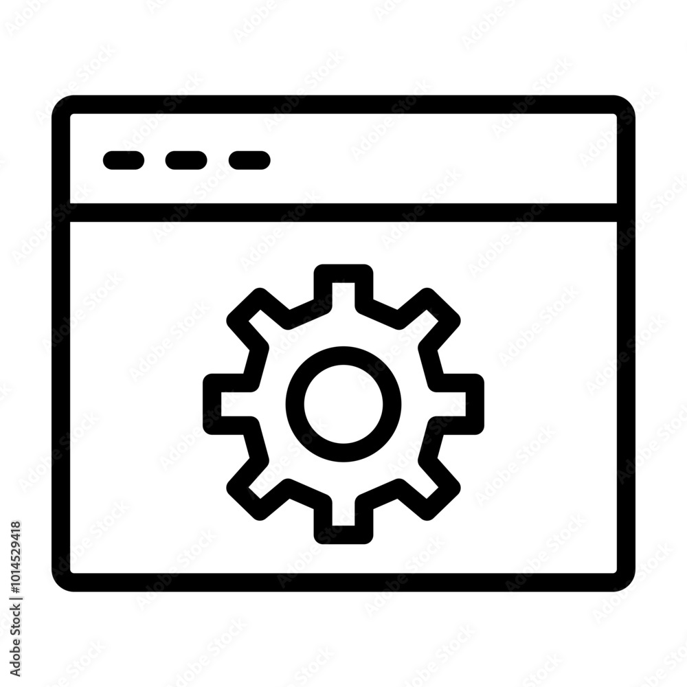 Settings I Vector Line Icon design Settings I Vector Line Icon design