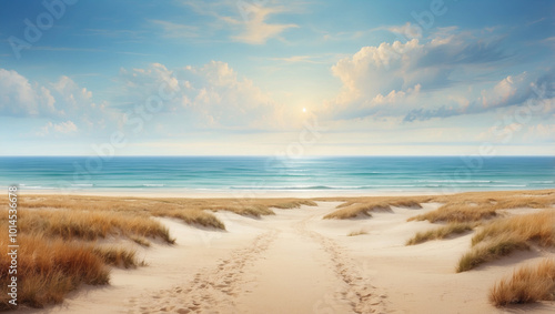 Beach Landscape with Blurry Horizon 1