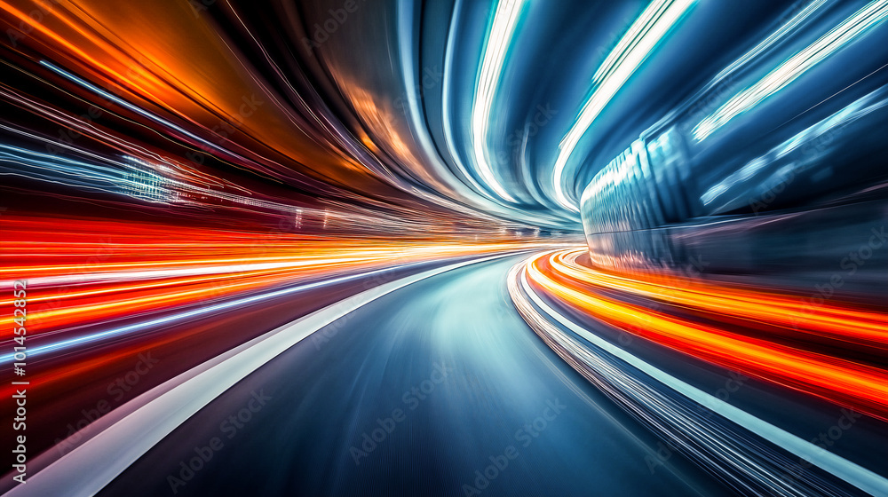 Futuristic light trail abstract background . Futuristic light trail abstract background .
