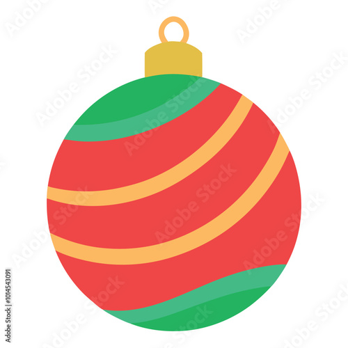  Christmas hand drawn toy bauble vector illustration.