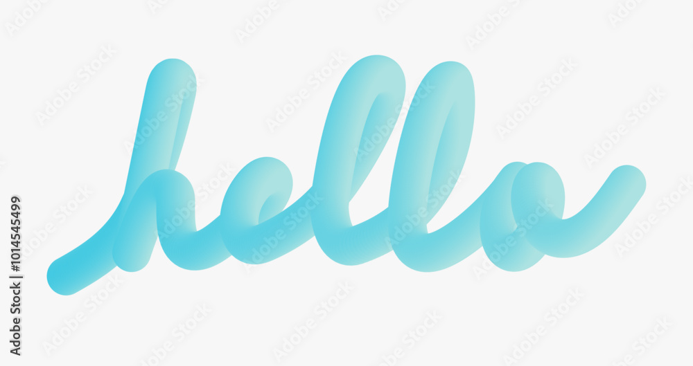 illustration of liquid forming the word hello illustration of liquid forming the word hello