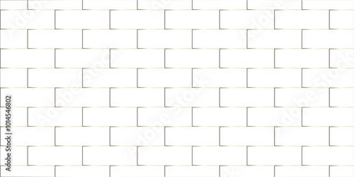 Abstract bathroom wall and floor brick wall texture background. white brick vector illustration texture of the wall with masonry Bricks laid in rows background.	
