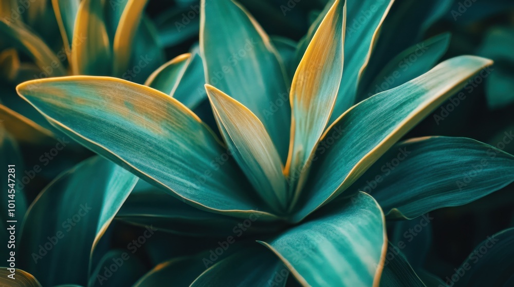 Close-up of lush green leaves with vibrant yellow edges, showcasing natural beauty. Close-up of lush green leaves with vibrant yellow edges, showcasing natural beauty.