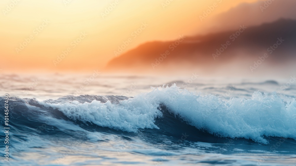 Fototapeta premium Coastal Landscape with Radiant Thermal Energy