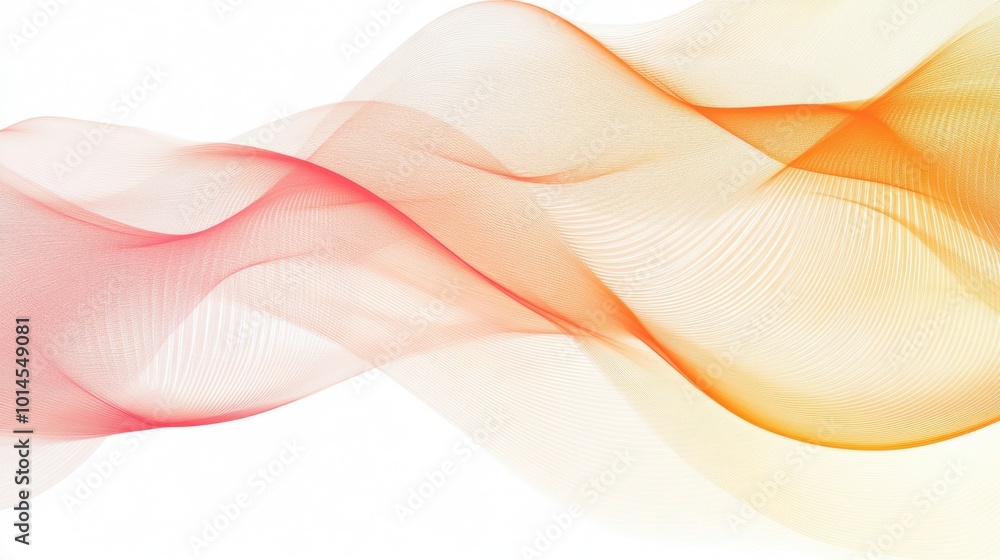 Abstract flowing lines in pastel pink and orange with a blank space in the center for text or graphics. Abstract flowing lines in pastel pink and orange with a blank space in the center for text or graphics.