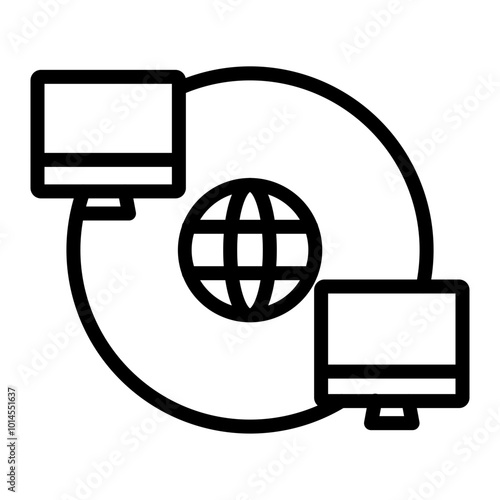 WAN Vector Line Icon Design