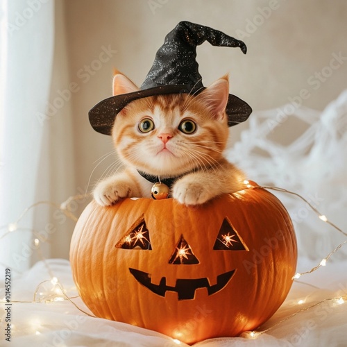 Pumpkin cat 5 photo