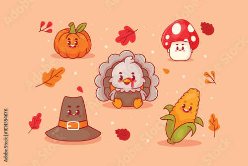  Thanksgiving Character Set