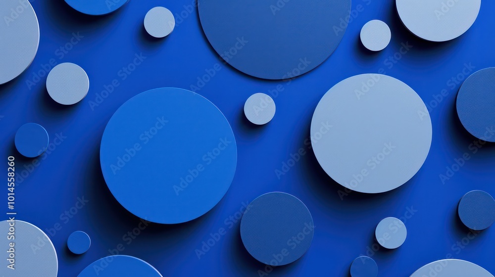A vibrant blue background featuring various circular shapes in different shades of blue, creating a modern, abstract design. A vibrant blue background featuring various circular shapes in different shades of blue, creating a modern, abstract design.