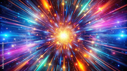 Wallpaper Mural A Cosmic Burst of Light and Color in the Expanse of the Night Sky Torontodigital.ca