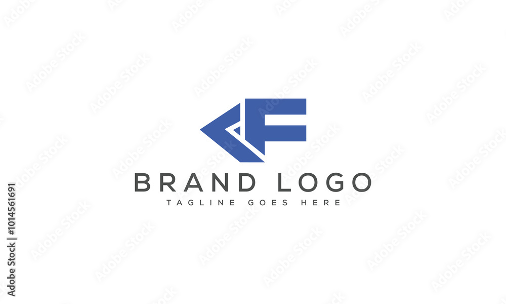 letter KF logo design vector template design for brand. letter KF logo design vector template design for brand.