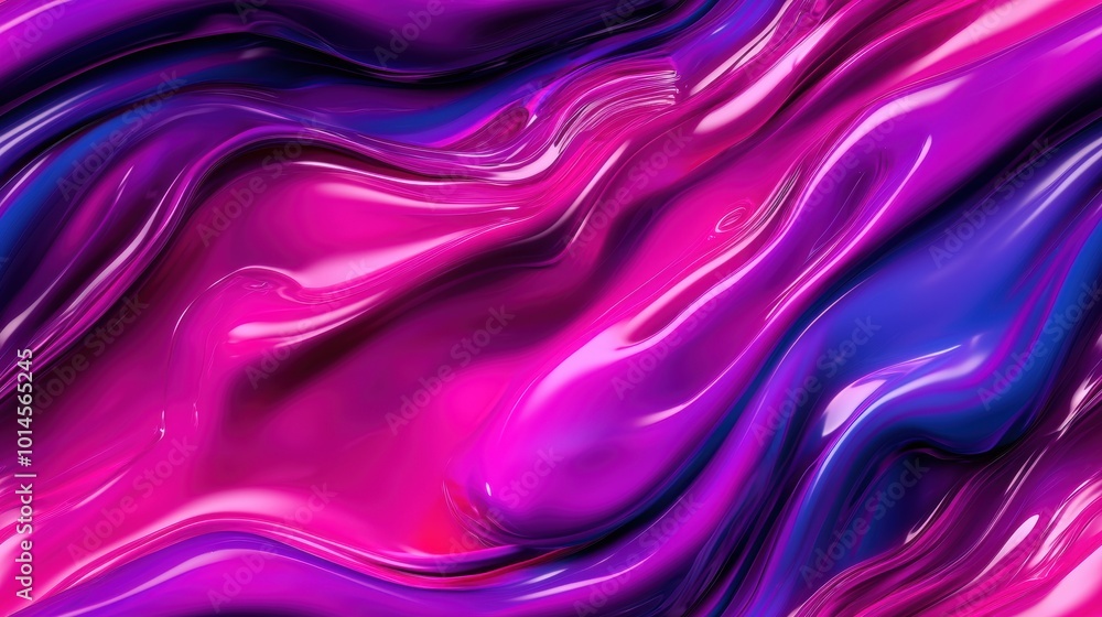 Obraz premium Vibrant Liquid Colors in Abstract Flowing Patterns