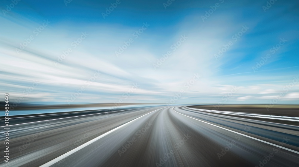 Naklejka premium Fast Road Ahead