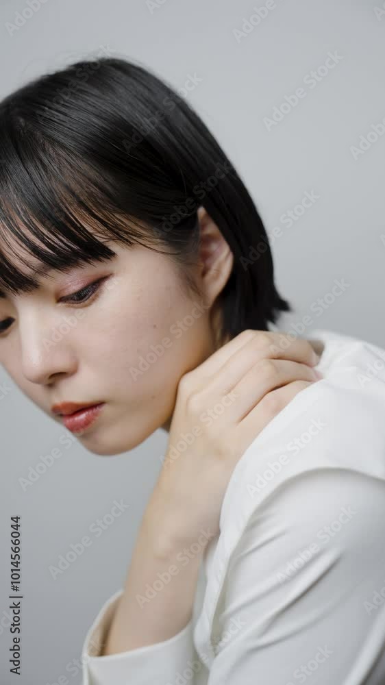 ショートカットの女性 ショートカットの女性