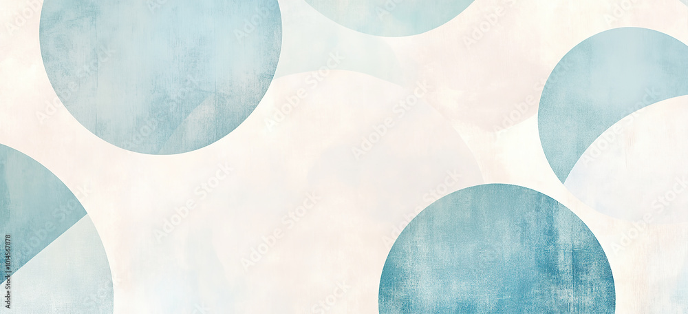 Zeitloses Design mit geometrischen Formen im Bannerformat und Textfreiraum