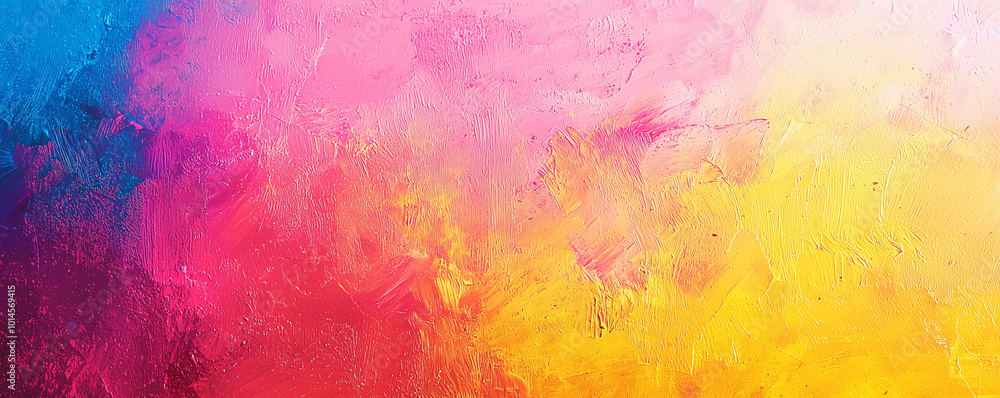Vibrant colorful textured painting with gradient blend. Vibrant colorful textured painting with gradient blend.