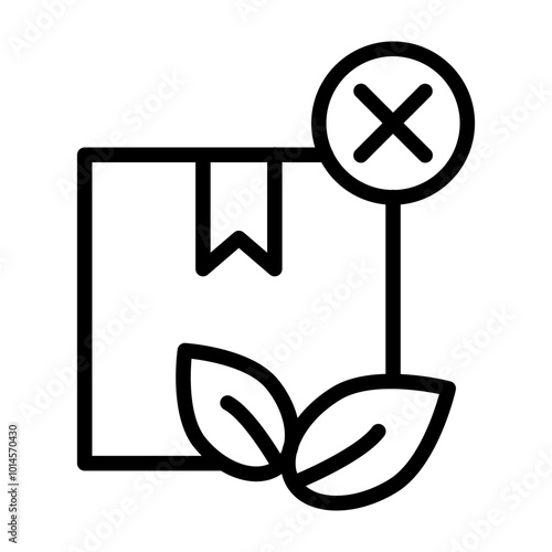 Reject Vector Line Icon Design