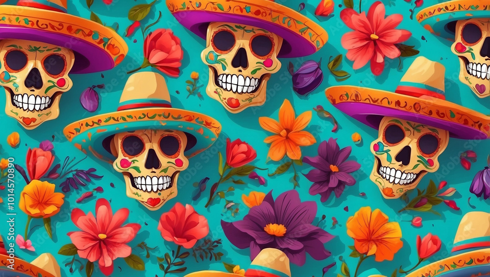 Latin American Party Cartoon Vector Concept Latin American Party Cartoon Vector Concept