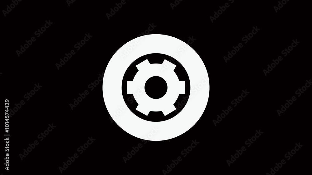 Setting glyph solid icons collection. Containing setup, configuration, update, maintenance. 4k video. Setting glyph solid icons collection. Containing setup, configuration, update, maintenance. 4k video.
