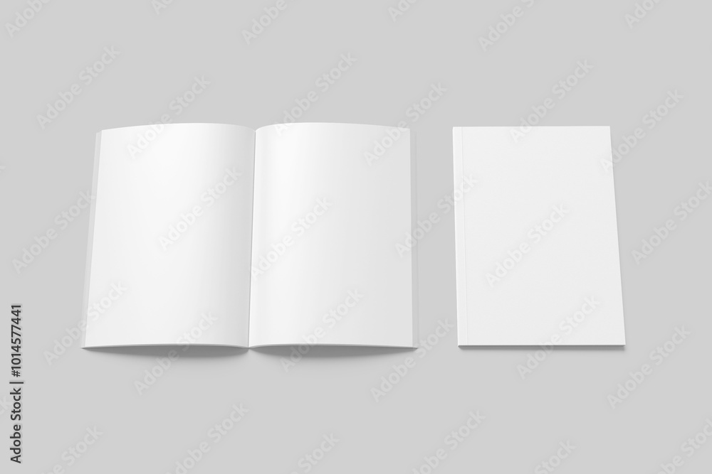 Blank a4 magazine White Blank a4 magazine White