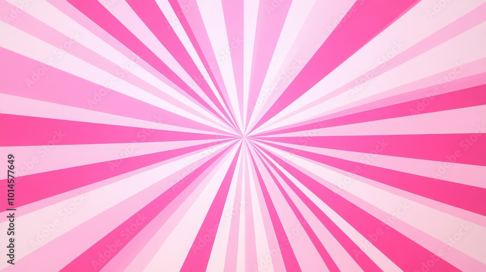 Pink sunburst lines background. Light sun rays pattern. Vintage stripes halftone radial wallpaper for poster, banner, swirl advertising backdrop , rotating or whirlpool comic scene 