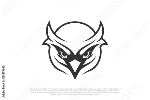 Owl logo symbol icon vector graphic design illustration photo