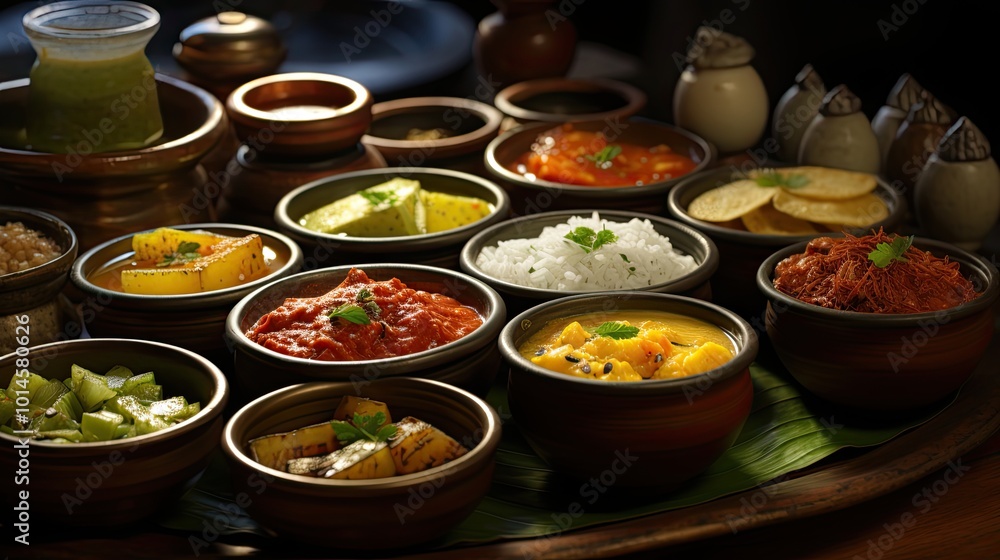 Desi, Indian traditional food set, top view, Desi, Indian traditional food set, top view,