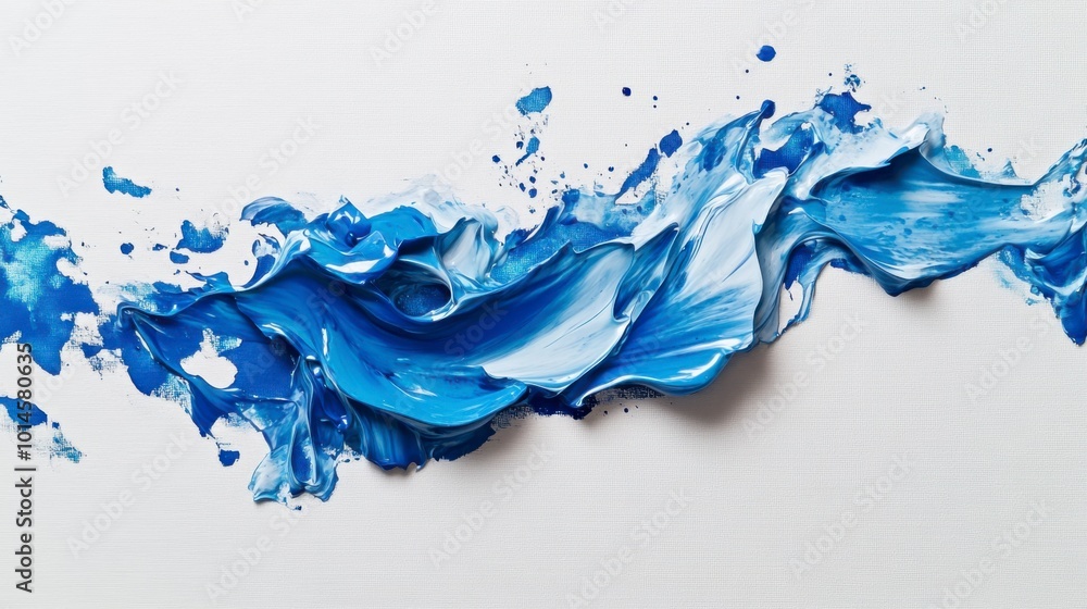 Abstract Representation of Emotions in Blue Tones Abstract Representation of Emotions in Blue Tones