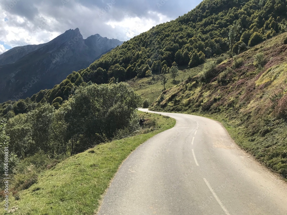 pyrenees nature landscape from the road pyrenees nature landscape from the road