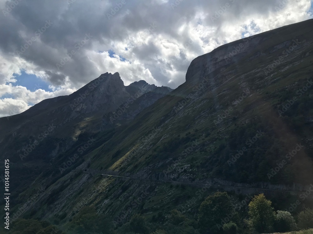 pyrenees nature landscape from the road pyrenees nature landscape from the road