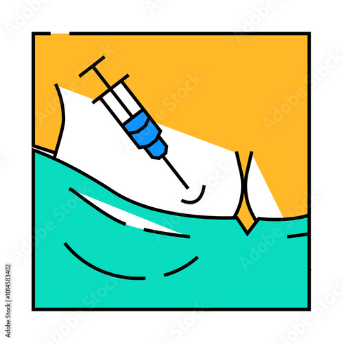 mesotherapy rejuvenation zones line icon vector. mesotherapy rejuvenation zones sign. isolated symbol illustration