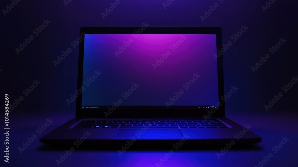 The Laptop with Colorful Screen The Laptop with Colorful Screen