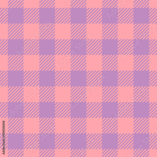 Silk plaid vector texture, color tartan check background. Neutral textile fabric pattern seamless in red and pastel colors.