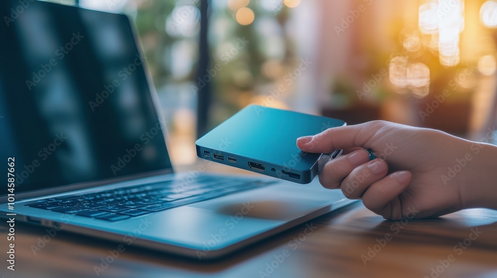 Fototapeta premium The External Storage Device Use