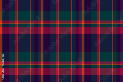 Halloween vector pattern with plaid stripes and pumpkins, spooky ghosts, and scary ornaments. Ideal for autumn background, textile, fabric, party decor, greeting cards, posters, or tiled wallpaper.