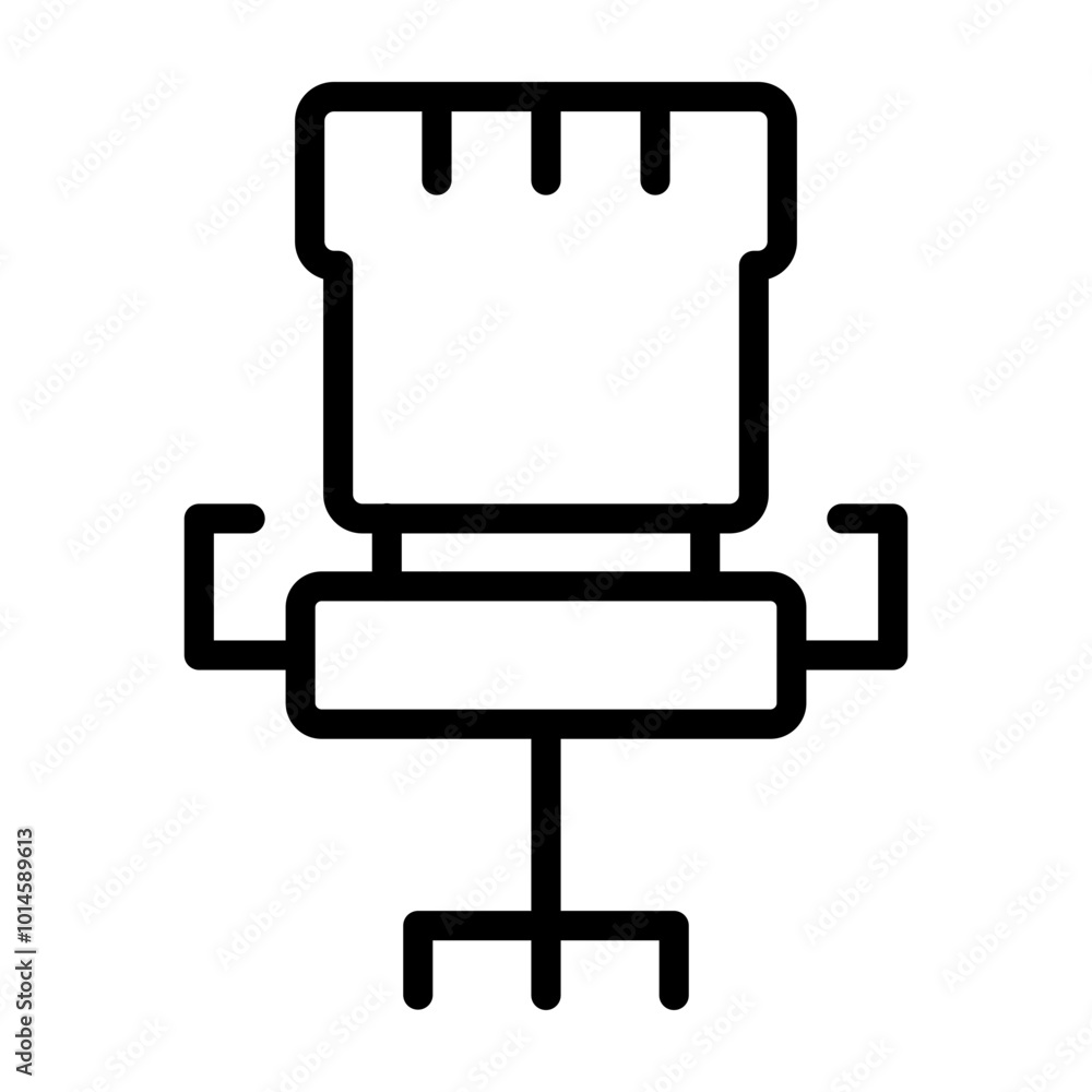 Office Chair Vector Line Icon Design Office Chair Vector Line Icon Design