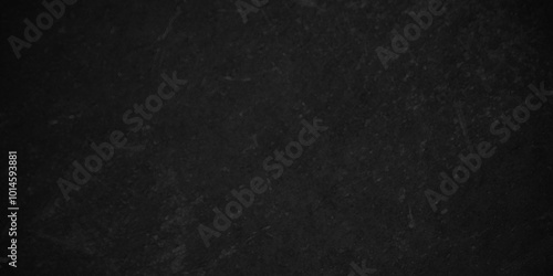 Dark Black background texture, old vintage charcoal black backdrop paper with watercolor. Abstract background with black wall surface, black stucco texture. Black gray satin dark texture luxurious.