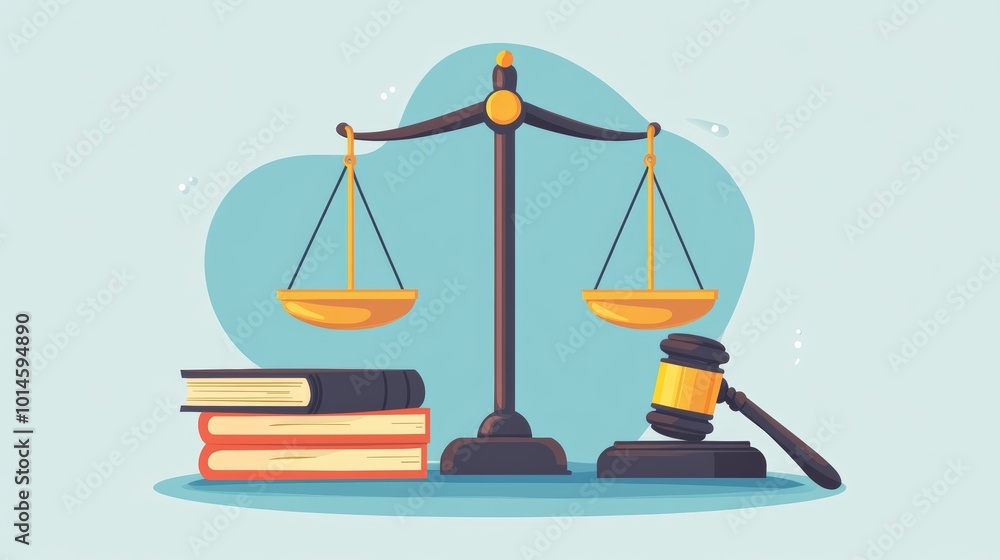 Scales of Justice, Gavel and Law Books. Scales of Justice, Gavel and Law Books.