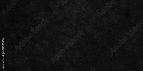 Dark Black background texture, old vintage charcoal black backdrop paper with watercolor. Abstract background with black wall surface, black stucco texture. Black gray satin dark texture luxurious.