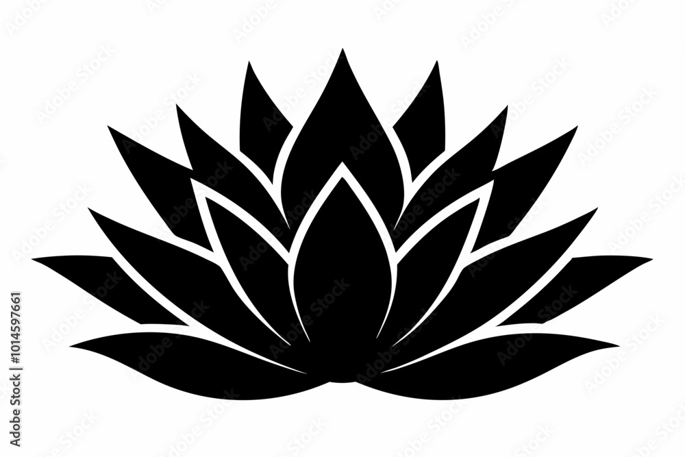 Agave, Agave plant silhouette vector, Cactus vector icon Agave, Agave plant silhouette vector, Cactus vector icon