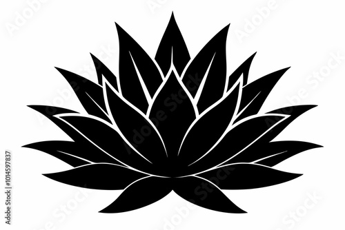 
Agave plant vector, agave symbol, Cactus vector icon

