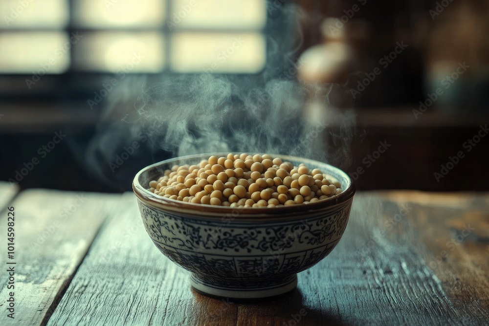 Soy beans background - generative ai Soy beans background - generative ai